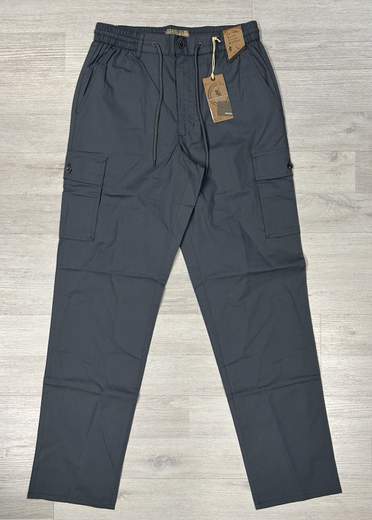 Pantaloni uomo cargo Sea Barrier in cotone con coulisse e tasconi