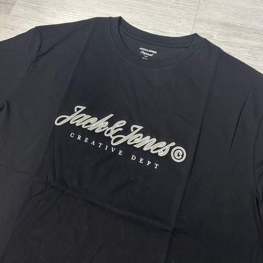 T-shirt da uomo in cotone con stampa frontale - Jack&Jones