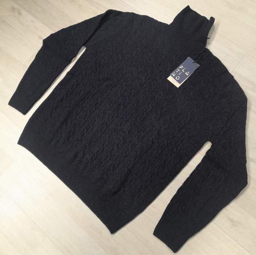 Lupetto con lavorazione treccia Platino articolo ALEXMOU