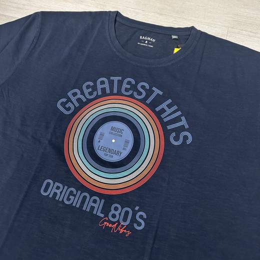 T-shirt uomo in cotone traspirante taglie grandi - Ragman