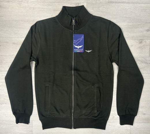 Felpa full zip Marina Club articolo ARMY