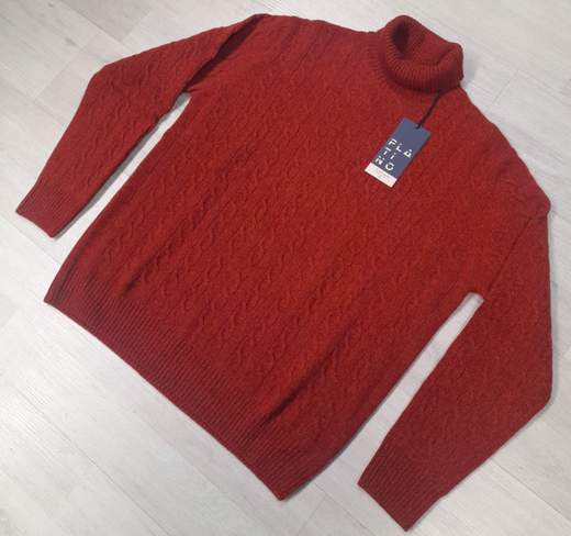 Lupetto con lavorazione treccia Platino articolo ALEXMOU