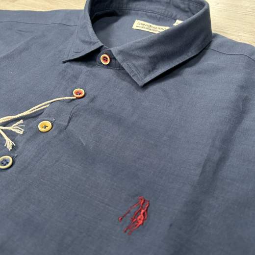 Camicia uomo 100% Lino leggera e traspirante - taglie grandi Club House Polo