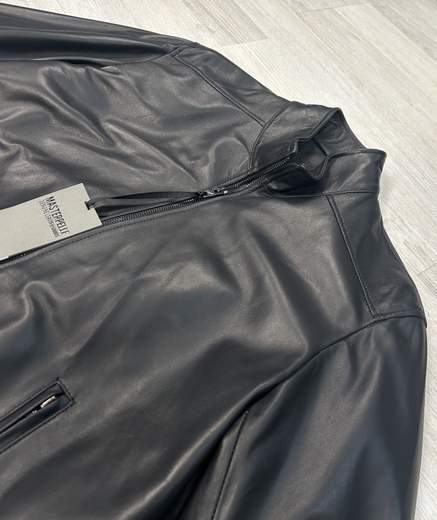 Bomber in vera pelle da uomo invernale