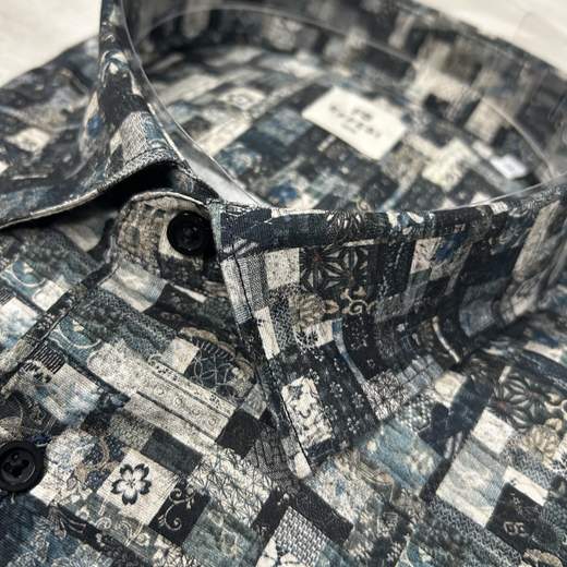 Camicia uomo FB a fantasia manica lunga