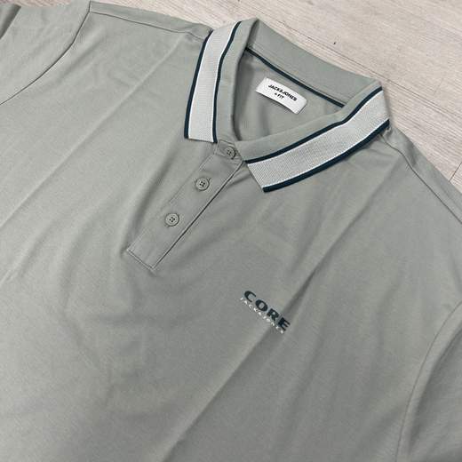 Polo mezza manica uomo in cotone traspirante - Jack&Jones taglie grandi