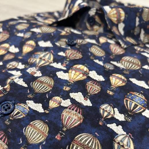 Camicia uomo FB a fantasia manica lunga