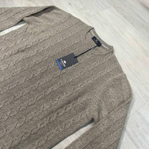Maglione in Lana a treccia stile classico