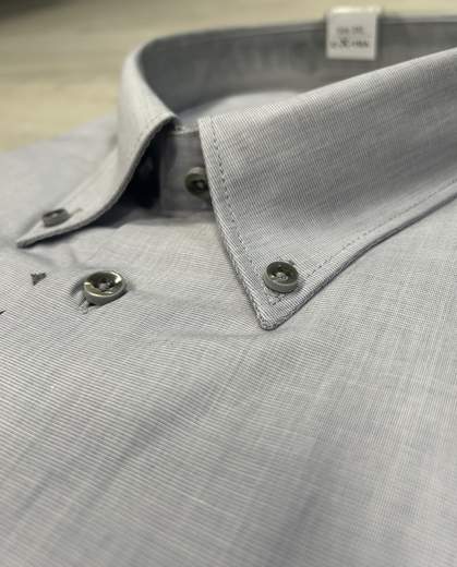 Camicia uomo taglie grandi Sea Barrier in cotone 100%-Manica lunga extra comfort