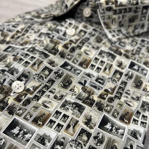 Camicia uomo FB a fantasia manica lunga