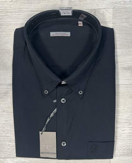 Camicia uomo taglie grandi Sea Barrier in cotone 100%-Manica lunga extra comfort