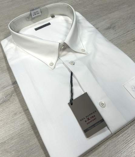 Camicia uomo taglie grandi Sea Barrier in cotone 100%-Manica lunga extra comfort