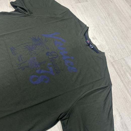 T-shirt in cotone traspirante da uomo con stampa frontale - Maxfort