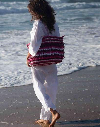SUNDEK LIBERA FRINGES  BORSA MARE DONNA - AW744ABPA100