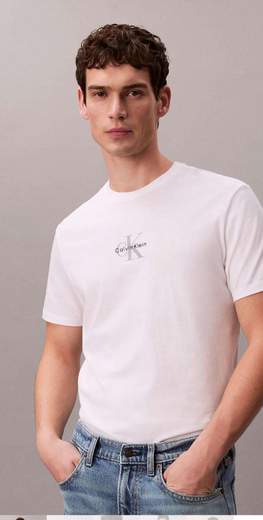CALVIN KLEIN T-SHIRT  MICRO MONOLOG - LV04RB866G