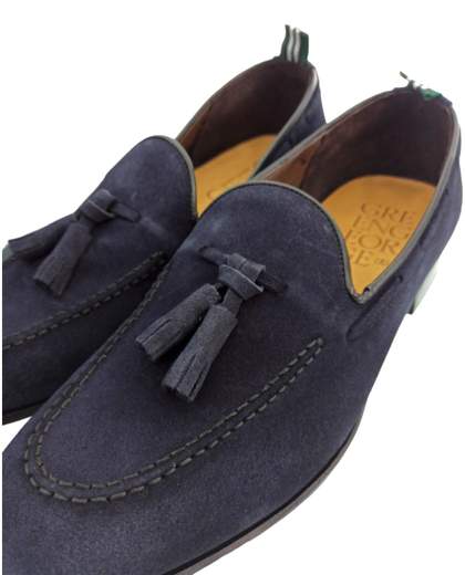GREEN GEORGE SCARPE UOMO MOCASSINO LIGHT WASH -5095