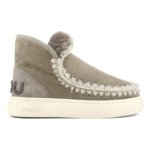 MOU MOU Eskimo Sneaker Bold Glitter Logo Ankle Boot