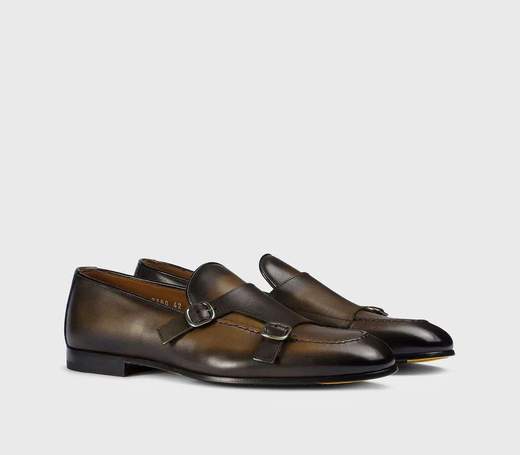 DOUCAL'S MOCASSINO DOUBLE BUCKLE ADLER- DU3160PANNUF159