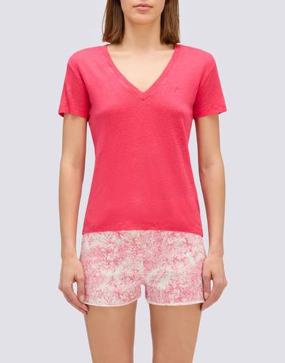 SUNDEK V-NECK T-SHIRT DONNA  -W967TELI800