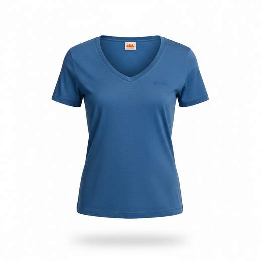 SUNDEK V-NECK T-SHIRT DONNA  -W967TELI800