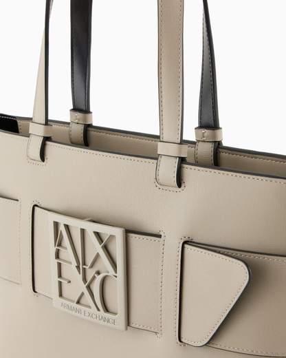 ARMANI EXCHANGE Borsa a tracolla nera da donna in pelle sintetica