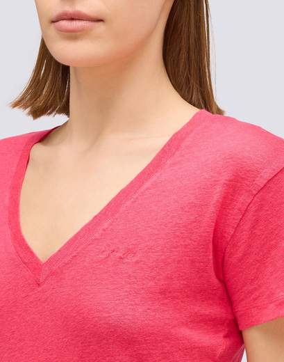 SUNDEK V-NECK T-SHIRT DONNA  -W967TELI800