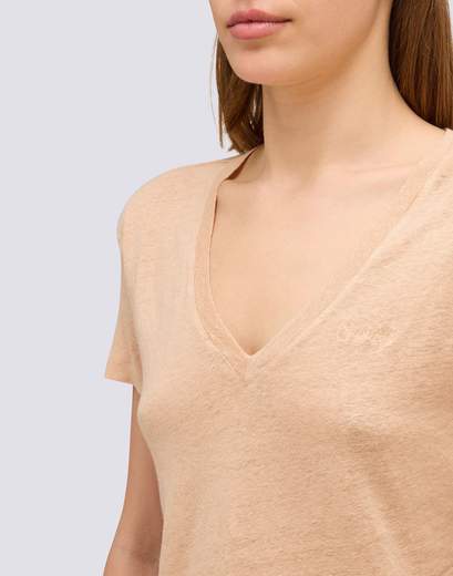 SUNDEK V-NECK T-SHIRT DONNA  -W967TELI800