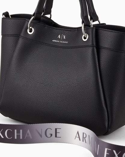 ARMANI EXCHANGE Borsa in ecopelle con dettaglio tracolla