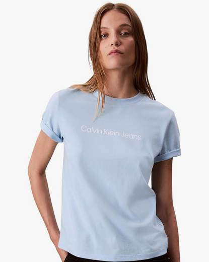 CALVIN KLEIN LOGO CLASSIC  T-SHIRT DONNA - LV047C912G