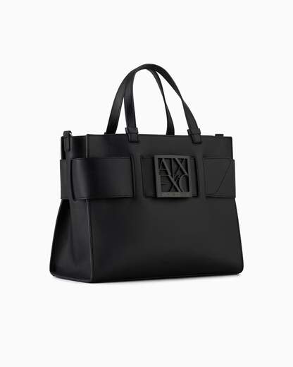 ARMANI EXCHANGE Borsa a tracolla nera da donna in pelle sintetica