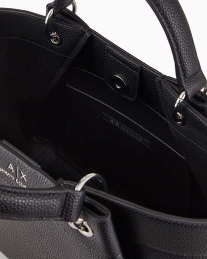 ARMANI EXCHANGE Borsa in ecopelle con dettaglio tracolla