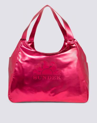 SUNDEK LAMINATED SHOPPER BAG WITH LOGO