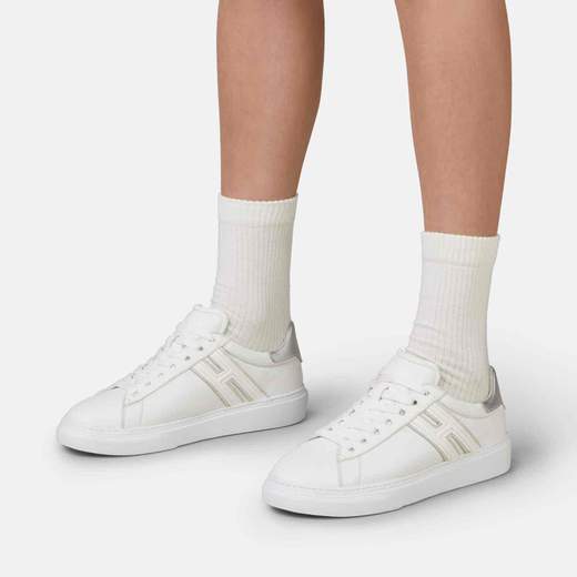 HOGAN HOGAN H365 SNEAKER BIANCO ARGENTO