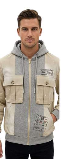 G2 FIRENZE FELPA   - INTARSI JACKET