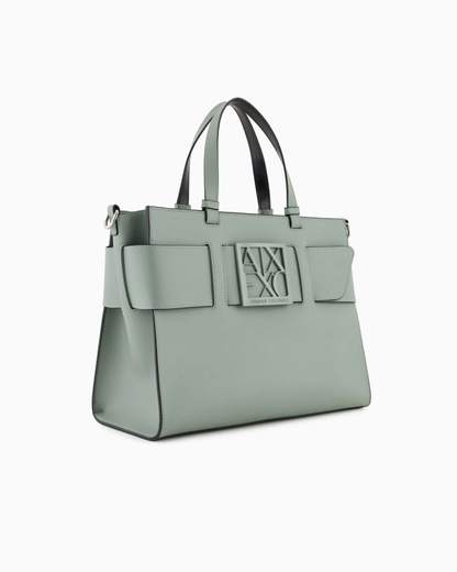 ARMANI EXCHANGE Borsa a tracolla nera da donna in pelle sintetica