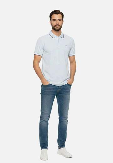SUN 68 POLO SMALL STRIPE   -A36111