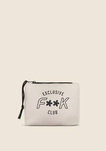 F**K Pochette a mano con logo