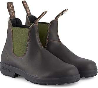 BLUNDSTONE Stivaletti ORIGINALS BROWN LEATHER & OLIVE 519