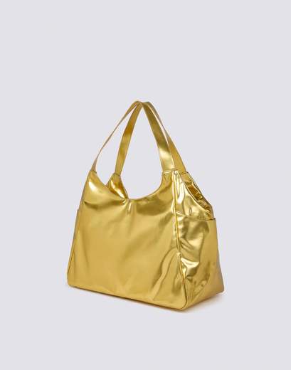 SUNDEK LAMINATED SHOPPER BAG WITH LOGO