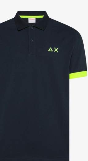 SUN 68 POLO UOMO BIG LOGO  -A36121