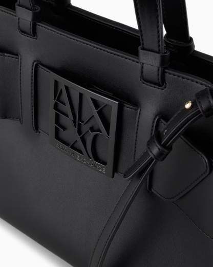ARMANI EXCHANGE Borsa a tracolla nera da donna in pelle sintetica