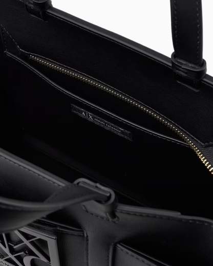 ARMANI EXCHANGE Borsa a tracolla nera da donna in pelle sintetica