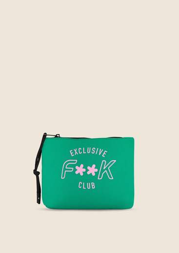 F**K Pochette a mano con logo