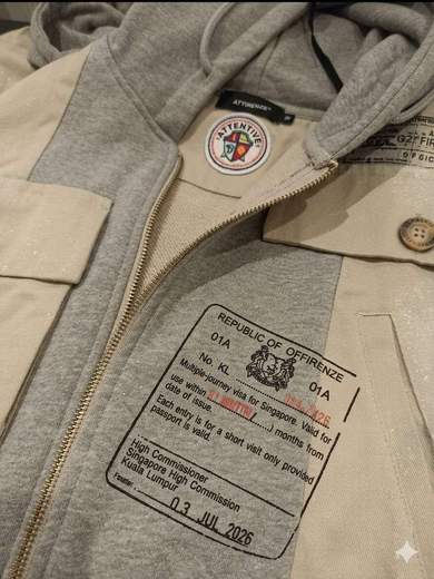 G2 FIRENZE FELPA   - INTARSI JACKET
