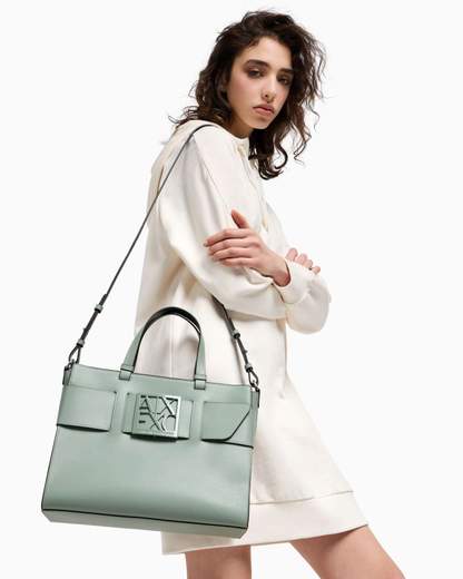 ARMANI EXCHANGE Borsa a tracolla nera da donna in pelle sintetica