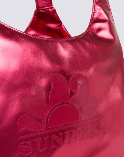 SUNDEK LAMINATED SHOPPER BAG WITH LOGO