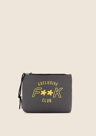 F**K Pochette a mano con logo