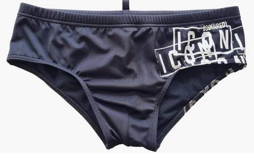 DSQUARED Slip mare con dettaglio logo