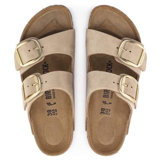 BIRKENSTOCK Ciabatte slide in camoscio Arizona Big Buckle