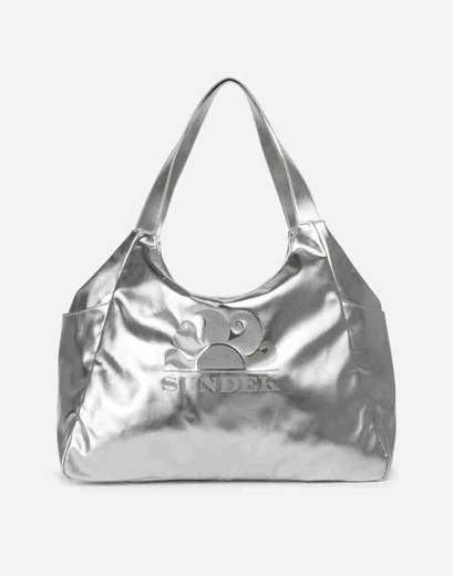 SUNDEK LAMINATED SHOPPER BAG WITH LOGO